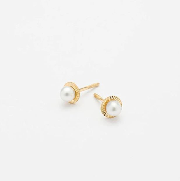 pearl baby earrings