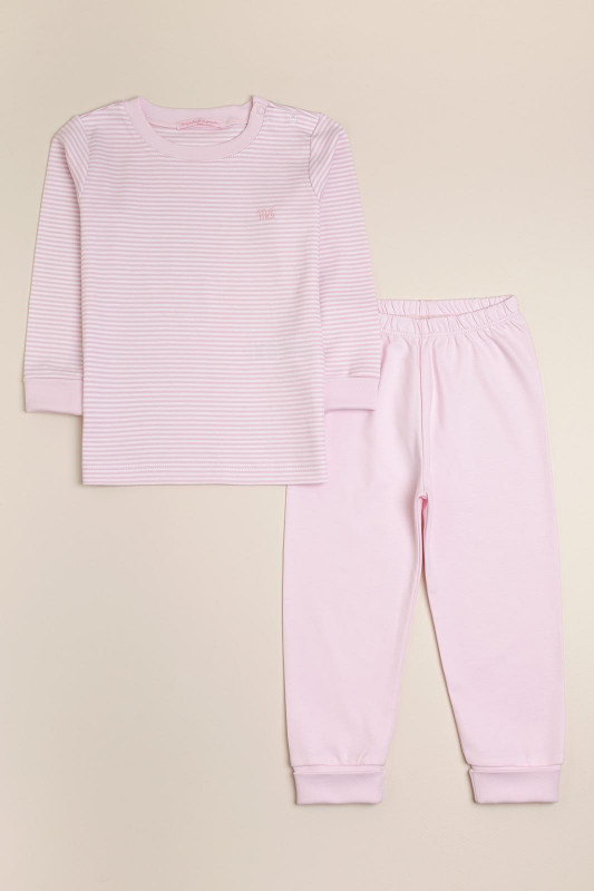 Pijama pima bco/rosa