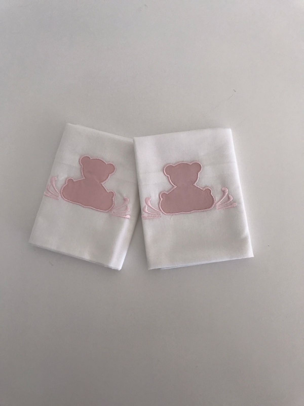 Kit 2 fundas almohada teddy rosa quartzo